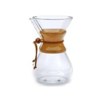 AHŞAP BOYUNLU CAM POUR OVER DEMLEME EKIPMANI 3 KUPA  600 ML