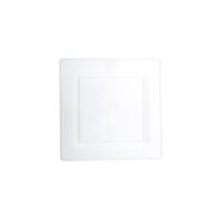 PL.S22 Kare Plastik Tabak 22 cm PS ( Koli İçi Adet 100 )