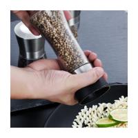 SİYAH KAPAKLI SERAMIK BIÇAKLI BAHARAT/TUZ DEĞİRMENİ 2 Lİ 