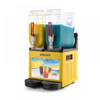Samixir SLUSH24 Allure Twin Ice Slush Granita ve Soğuk Meyve Suyu Dispenseri, 12+12 L, Sarı