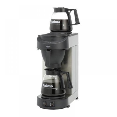 Animo M100 Manuel Dolum Filtre Kahve Makinesi, 2 Cam Pot Dahil, 144 Fincan/Saat