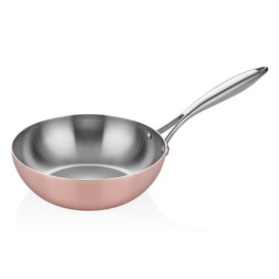 Bakır Wok Tava, Elit Multi Metal 24 Cm