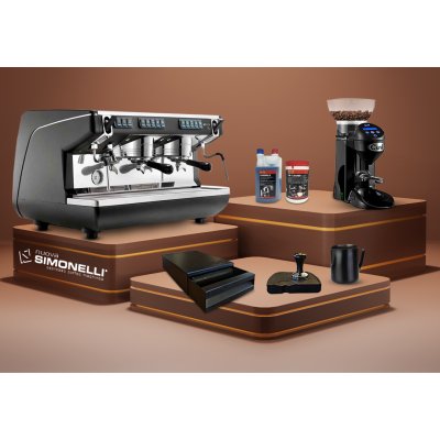 HORECAMARK CAFE SET NSX Kafe Ekipman Seti Nuova Simonelli Apiia Life Espresso Makinesi Otomatik Değirmen Barista Set Temizlik Set