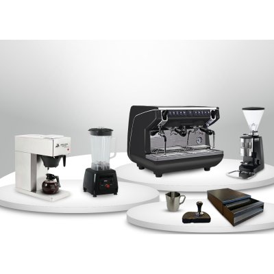 HORECAMARK CAFE SET NSCF Kafe Ekipman Seti Nuova Simonelli Appia Life Compact Espresso Makinesi Mazzer Manuel Değirmen Bar Blender Filtre Kahve Makinesi Barista Set