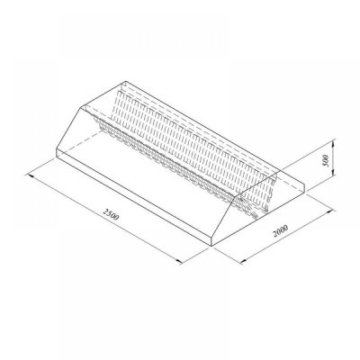 Horecamark Davlumbaz, Orta Tip, Filtreli, 250x200 cm