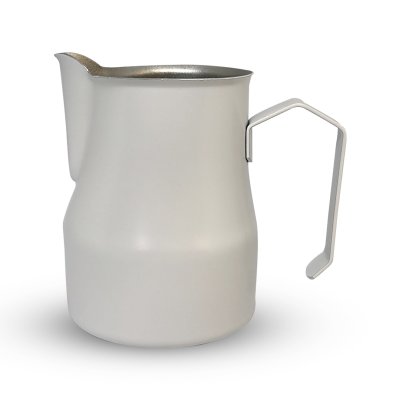 Horecamark Paslanmaz Çelik Ördek Ağızlı Süt Potu Beyaz Milk Pitcher 500 ml