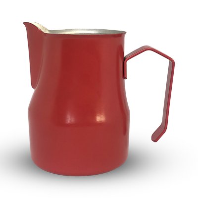 Horecamark Paslanmaz Çelik Ördek Ağızlı Süt Potu Kırmızı Milk Pitcher 500 ml