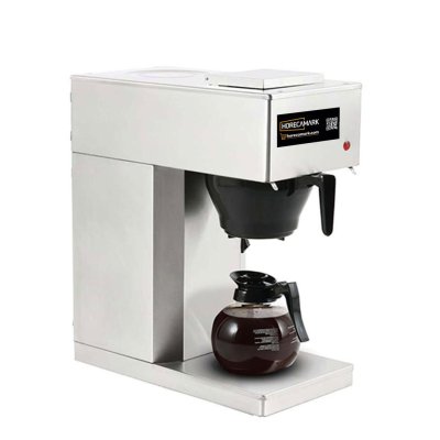 Horecamark Paslanmaz Çelik Profesyonel Filtre Kahve Makinesi 1,8 Litre Tek Cam Potlu