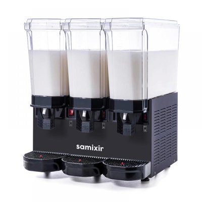 Samixir 60.MMMB Triple Klasik Karıştırıcılı Soğuk İçecek Dispenseri, 20+20+20 L, Siyah