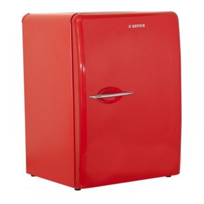 Senox Retro Minibar Buzdolabı, 38 L, Kırmızı