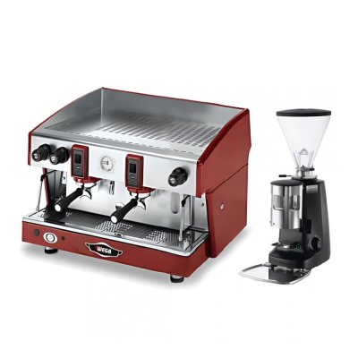HORECAMARK CAFE SET WAX Kafe Ekipman Seti Wega Atlas 2 Gruplu Espresso Makinesi Yarı Otomatik Mazzer Super Jolly Manuel Espresso Kahve Değirmeni