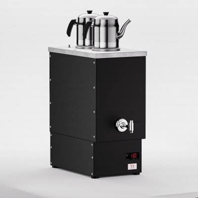 Anka Pro Cook Çay Makinesi, 2 Demlikli, 12 Litre, Siyah