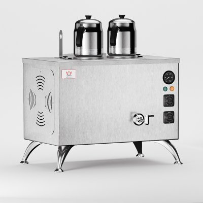 Anka Pro Full Otomatik 2 Demlikli Çay Kazanı, 20 L, Elektrikli, Inox