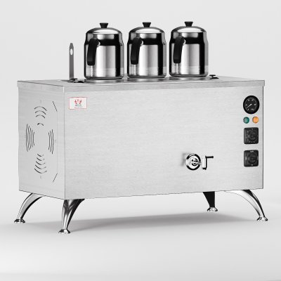 Anka Pro Full Otomatik 3 Demlikli Çay Kazanı, 30 L, Elektrikli, Inox
