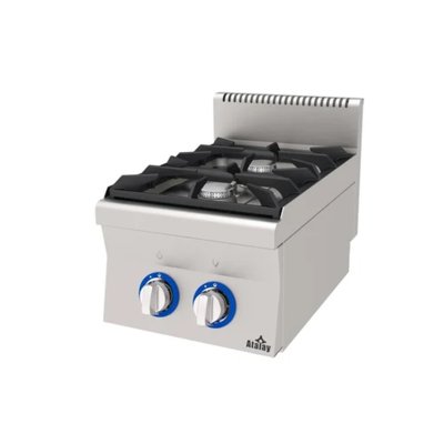 Atalay 600 Seri E AGO-460 Gazlı Açık Ateş İkili Ocak - Setüstü Yarım Modül 