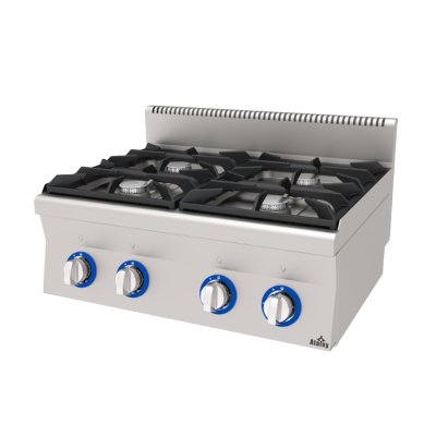 Atalay 600 Seri E AGO-860 Gazlı Açık Ateş Dörtlü Ocak - Setüstü Tam Modül 