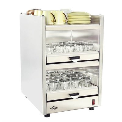 Ateşe Trioa Çay Bardağı Isıtma Makinesi, 33x35x50 cm, Inox