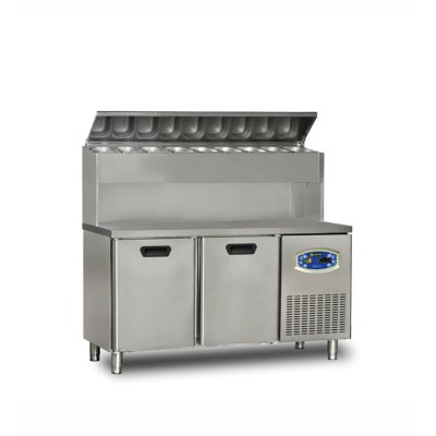 Dampak 2 Kapılı Pizza Hazırlık Buzdolabı, Yüksek Model 150x70x133 cm 290 Lt.