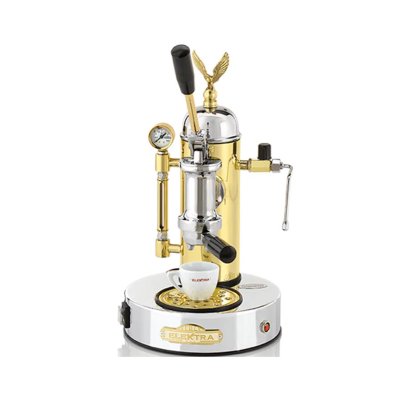 Elektra Micro Casa Leva S1CO Yarı Otomatik Espresso Kahve Makinesi, Krom Pirinç