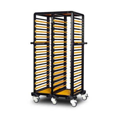 Gastrolley 150 İkili Gastronorm Küvet Taşıma Arabası, Etrafı Açık, 93x71x174 cm