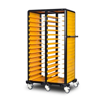 Gastrolley 150 İkili Self Servis Arabası, 2 Yanı Kapalı, 104x71x174 cm