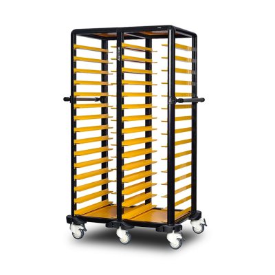 Gastrolley 150 İkili Servis Tepsi Arabası, Etrafı Açık, 101x71x174 cm