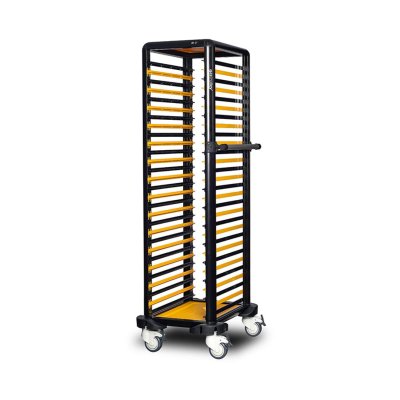 Gastrolley 150 Tekli Gastronorm Küvet Taşıma Arabası, Etrafı Açık, 53x71x174 cm