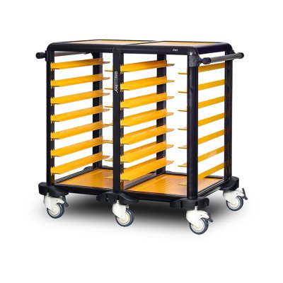 Gastrolley 75 İkili Servis Tepsi Arabası, Etrafı Açık, 101x71x99 cm