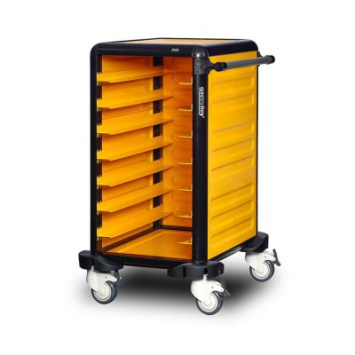 Gastrolley 75 Tekli Servis Tepsi Arabası, 2 Yanı ve Arkası Kapalı, 57x71x99 cm