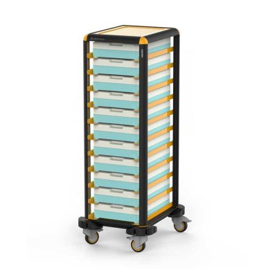 Gastrolley Tekli Termo Tepsi Arabası, 9 Tepsi Kapasiteli, Etrafı Açık