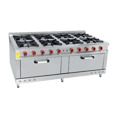 Himaksan KZG-2010 CE 8+2 Fırın Gazlı Kuzine