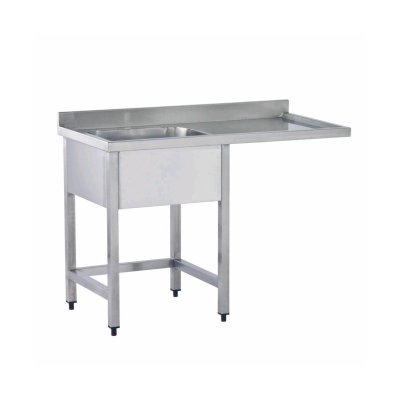 Horecamark Bulaşık Makinası Giriş Tezgahı Evyeli 1100x750x850 mm