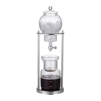 Horecamark Çelik Standlı Cam Soğuk Kahve Demleme Seti 600ml