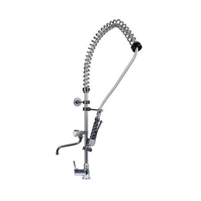 Horecamark Ön Yıkama Duş Spreyi - Tezgaha Monte Aç Kapa Ara Musluklu Endüstriyel Mutfak Bataryası Kod: 104