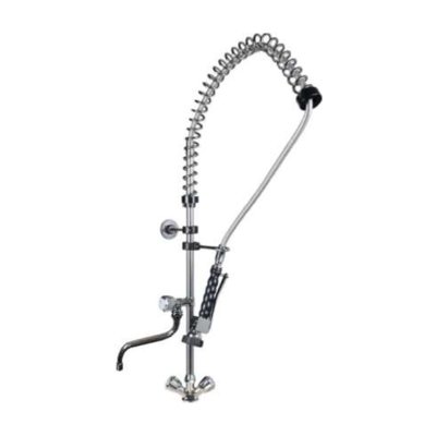 Horecamark Ön Yıkama Duş Spreyi Tezgaha Monte Çevirmeli Ara Musluklu Endüstriyel Mutfak Bataryası Kod: 102