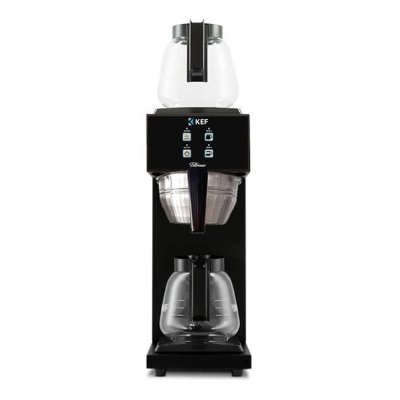 KEF Filtronic FLC 120-2 Çift Potlu Programlanabilir Filtre Kahve Makinesi, Siyah