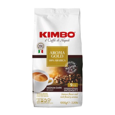KIMBO Aroma Gold 100% Arabica Çekirdek Kahve (1000 gr)