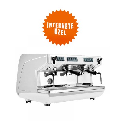 Nuova Simonelli Appia Life Tall Cup Tam Otomatik Espresso Kahve Makinesi, 2 Gruplu, Beyaz
