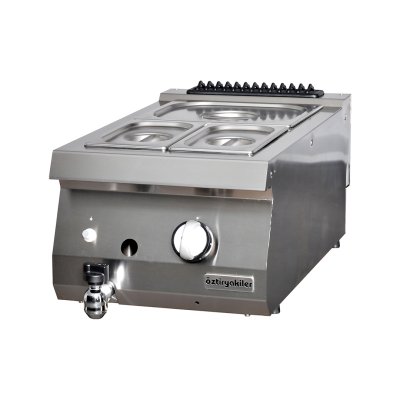 Öztiryakiler 7854.N1.40703.13 Bain Marie Set Üstü 700 Seri Gazlı 40x70x30-Gn Kaplar Hariç