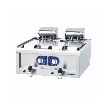 Öztiryakiler 7856.N1.60603.21 Fritöz Set Üstü 600 Seri Elektrikli 2×7 Litre 60x60x26