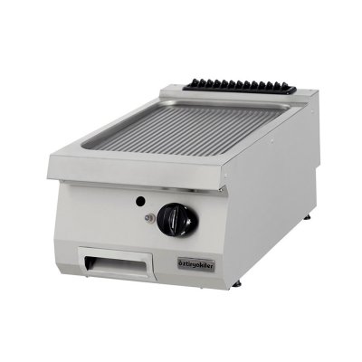 Öztiryakiler 7864.N1.40703.03C Grill Plate Set Üstü 700 Seri Oluklu Gazlı 40x70x30-Sert Krom Kaplı