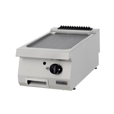 Öztiryakiler 7864.N1.40903.03C Grill Plate Set Üstü 900 Seri Gazlı Oluklu 40x90x30-Sert Krom Kaplı