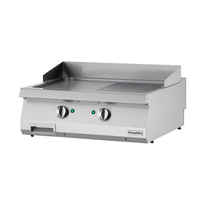 Öztiryakiler 7864.N1.80703.14 Grill Plate Set Üstü 700 Seri Yarı Oluklu Elektrikli 80x70x30
