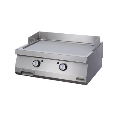 Öztiryakiler 7864.N1.80703.17C Grill Plate Set Üstü 700 Seri Elektrikli Düz 80x70x30-Sert Krom Kaplı