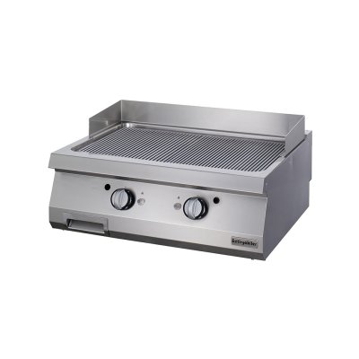 Öztiryakiler 7864.N1.80903.13C Grill Plate Set Üstü 900 Seri Gazlı Oluklu 80x90x30-Sert Krom Kaplı