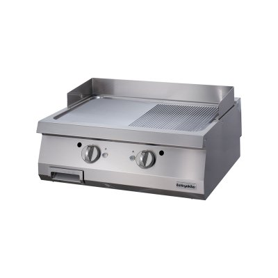 Öztiryakiler 7864.N1.80903.19 Grill Plate Set Üstü 900 Seri Gazlı Yarı Oluklu 80x90x30