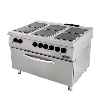 Öztiryakiler 7865.N1.12908.51 Kuzine Büyük Fırınlı 900 Seri Elektrikli 6 Kare Plate 120x90x85