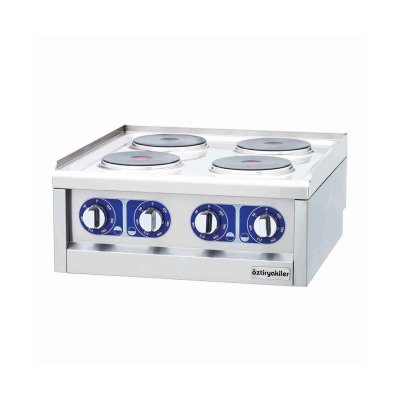 Öztiryakiler 7865.N1.60603.14 Ocak Üstü 600 Serisi Elektrikli Dörtlü Ocak 60x60x26