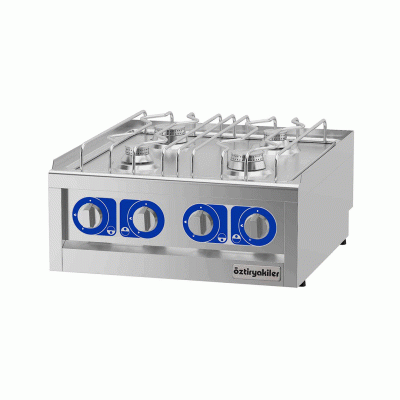 Öztiryakiler 7865.N1.60603.35 Ocak Set Üstü 600 Seri Gazlı Dörtlü Ocak 60x60x26