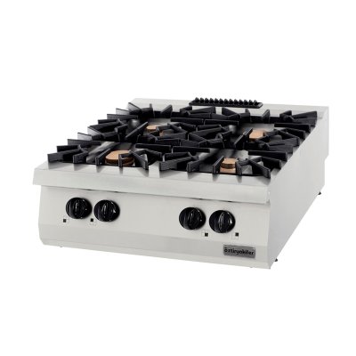 Öztiryakiler 7865.N1.80903.20 Ocak Set Üstü 900 Seri Gazlı Dörtlü 80x90x30 (2X6+2X10=32 Kw)